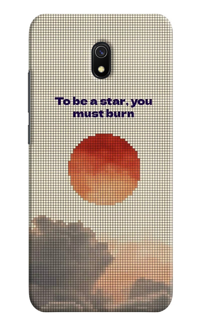 Pixel Sun Redmi 8A Hard Case Back Cover by Casekaro