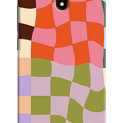 Wavy Grid Redmi 8A Hard Case Back Cover by Casekaro