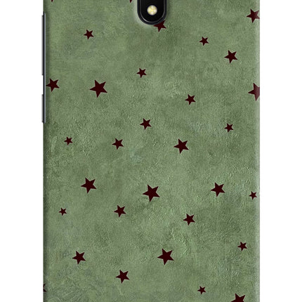 Green Stars Redmi 8A Hard Case Back Cover by Casekaro