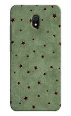Green Stars Redmi 8A Hard Case Back Cover by Casekaro
