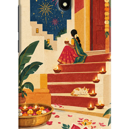 Diwali Rangoli Redmi 8A Hard Case Back Cover by Casekaro