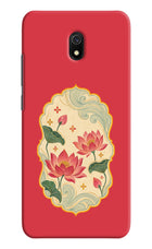 Pink Lotus Redmi 8A Hard Case Back Cover by Casekaro