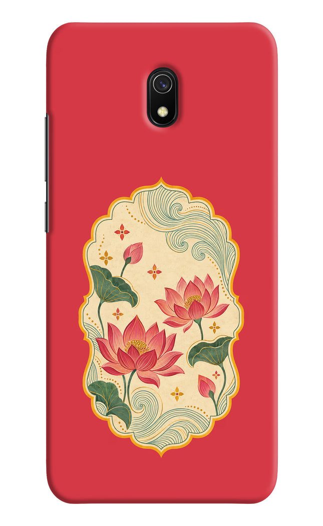 Pink Lotus Redmi 8A Hard Case Back Cover by Casekaro