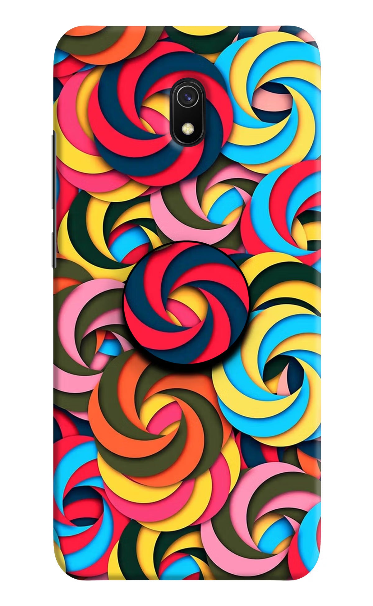 Spiral Pattern Redmi 8A Pop Case by Casekaro