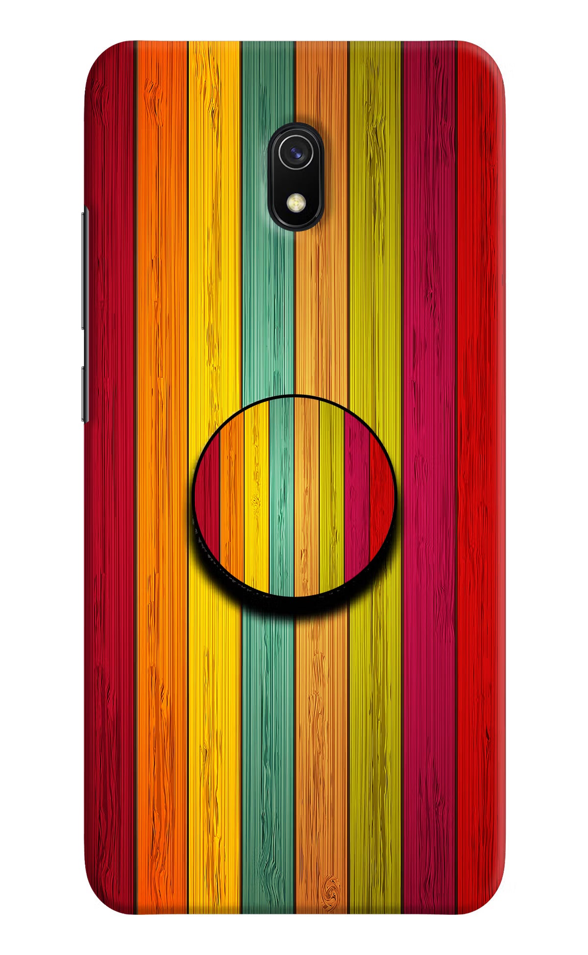 Multicolor Wooden Redmi 8A Pop Case by Casekaro
