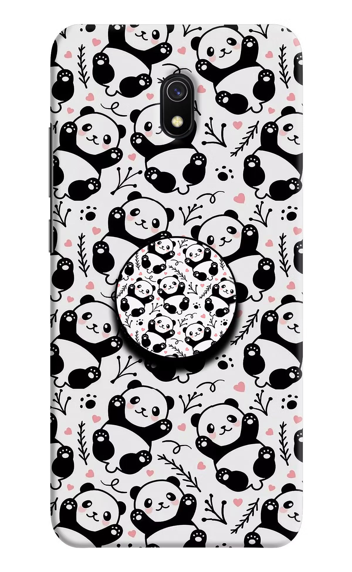 Cute Panda Redmi 8A Pop Case by Casekaro