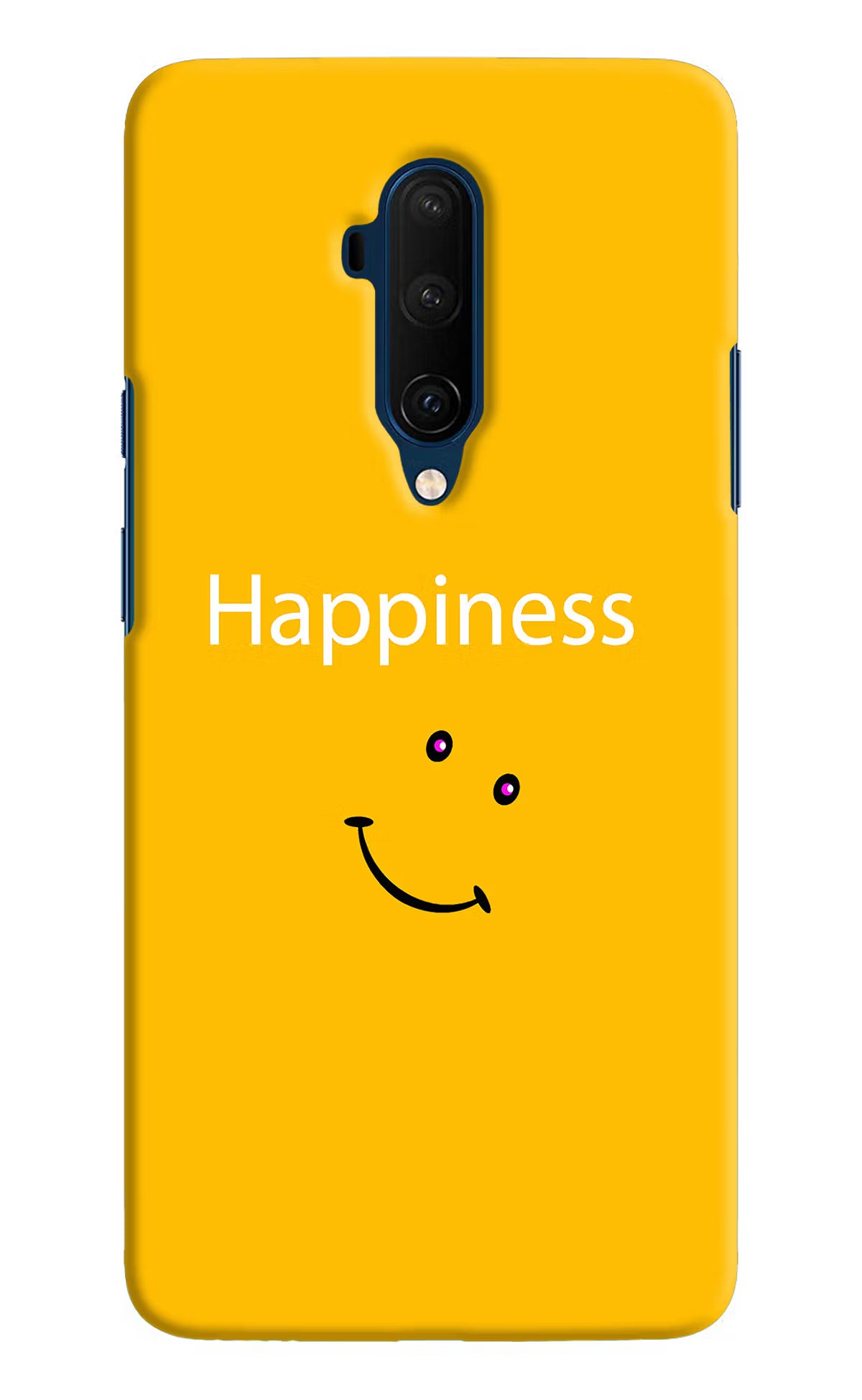 Happiness With Smiley Oneplus 7T Pro Hard Case Back Cover by Casekaro