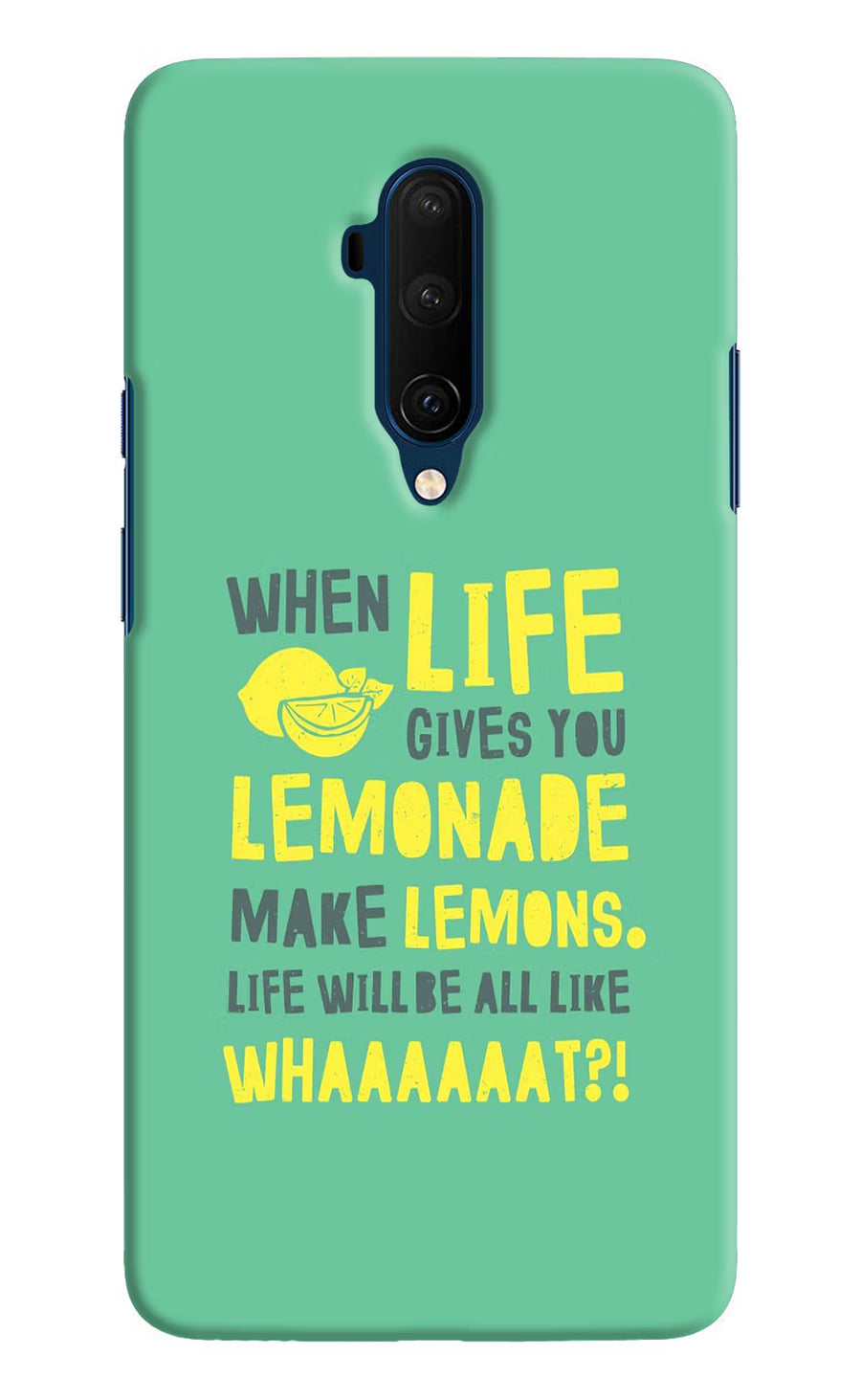 Quote Oneplus 7T Pro Back Cover, Hard case