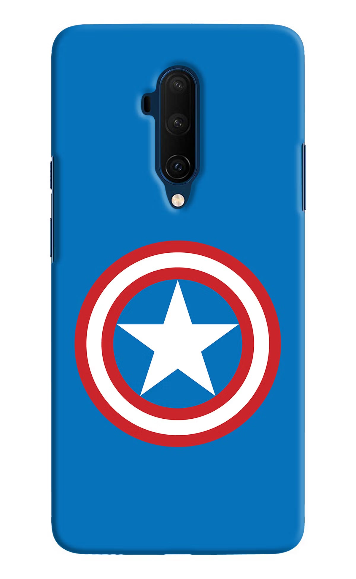 Captain America Logo Oneplus 7T Pro Hard Case Back Cover by Casekaro