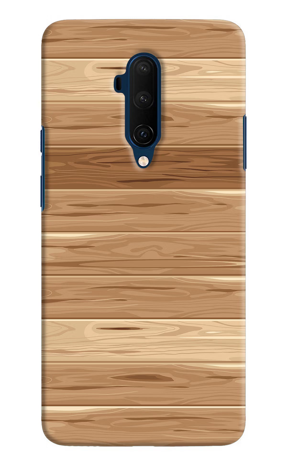 Wooden Vector Oneplus 7T Pro Hard Case Back Cover by Casekaro
