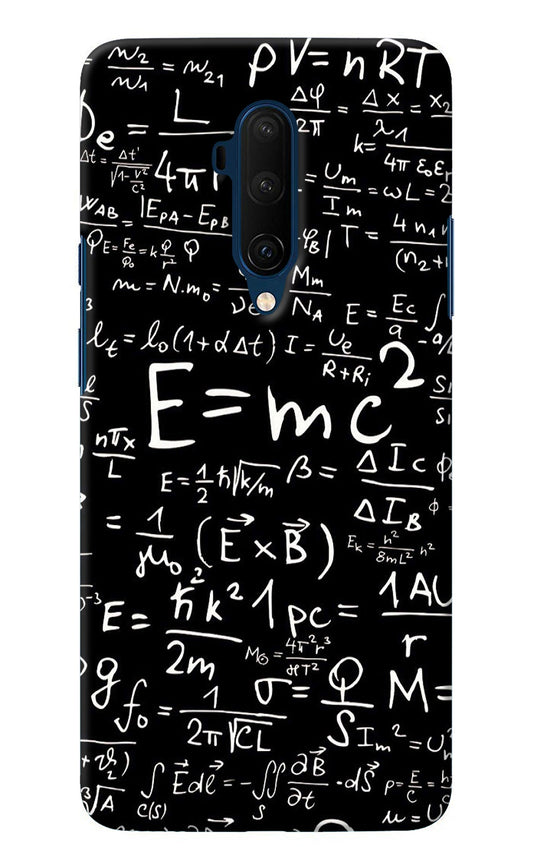 Physics Albert Einstein Formula Oneplus 7T Pro Back Cover