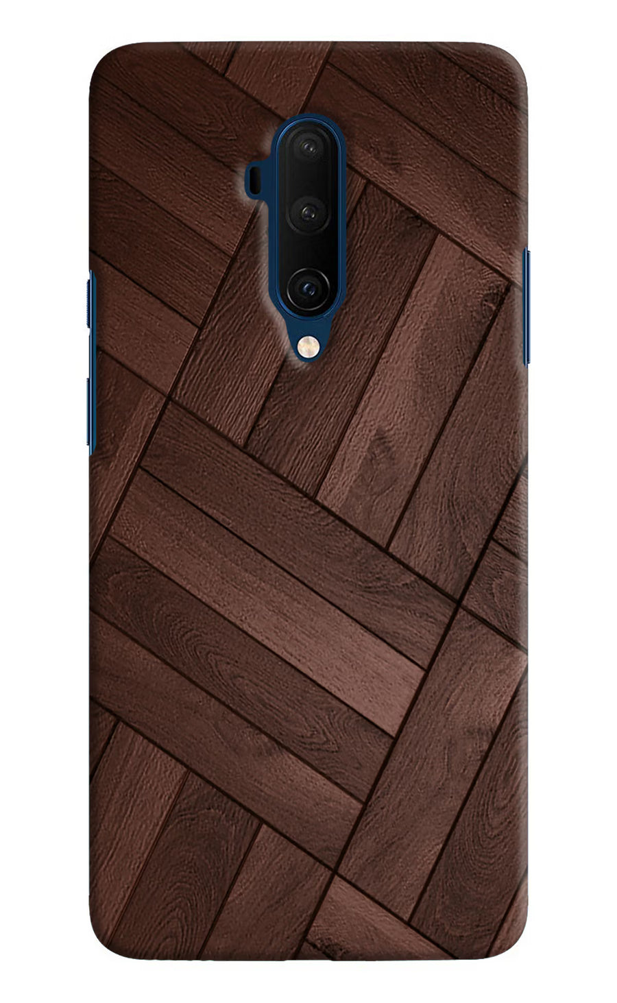 Wooden Texture Design Oneplus 7T Pro Back Cover, Hard case