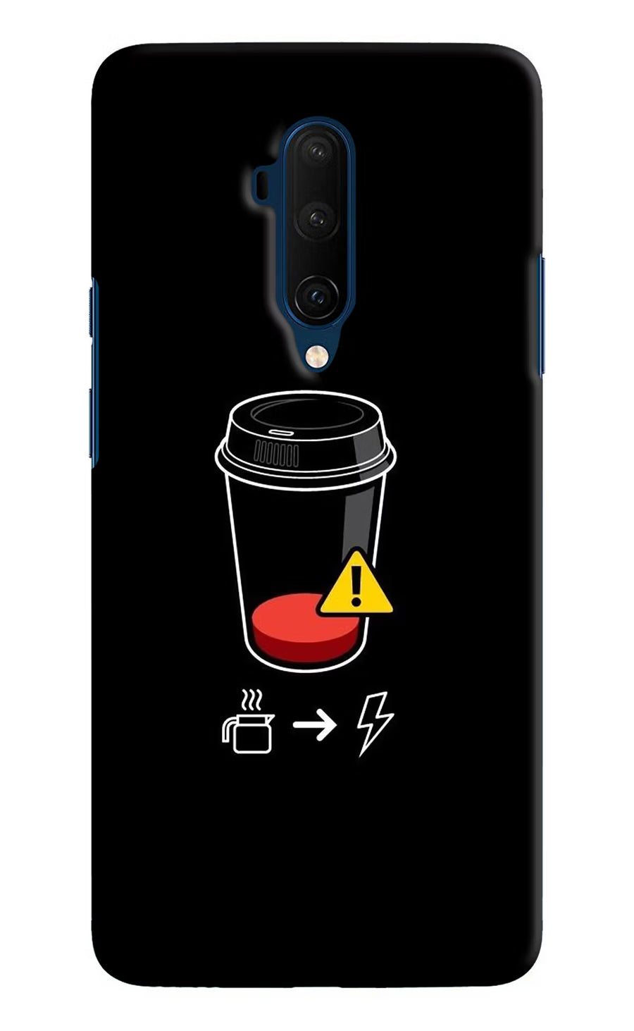 Coffee Oneplus 7T Pro Back Cover, Hard case