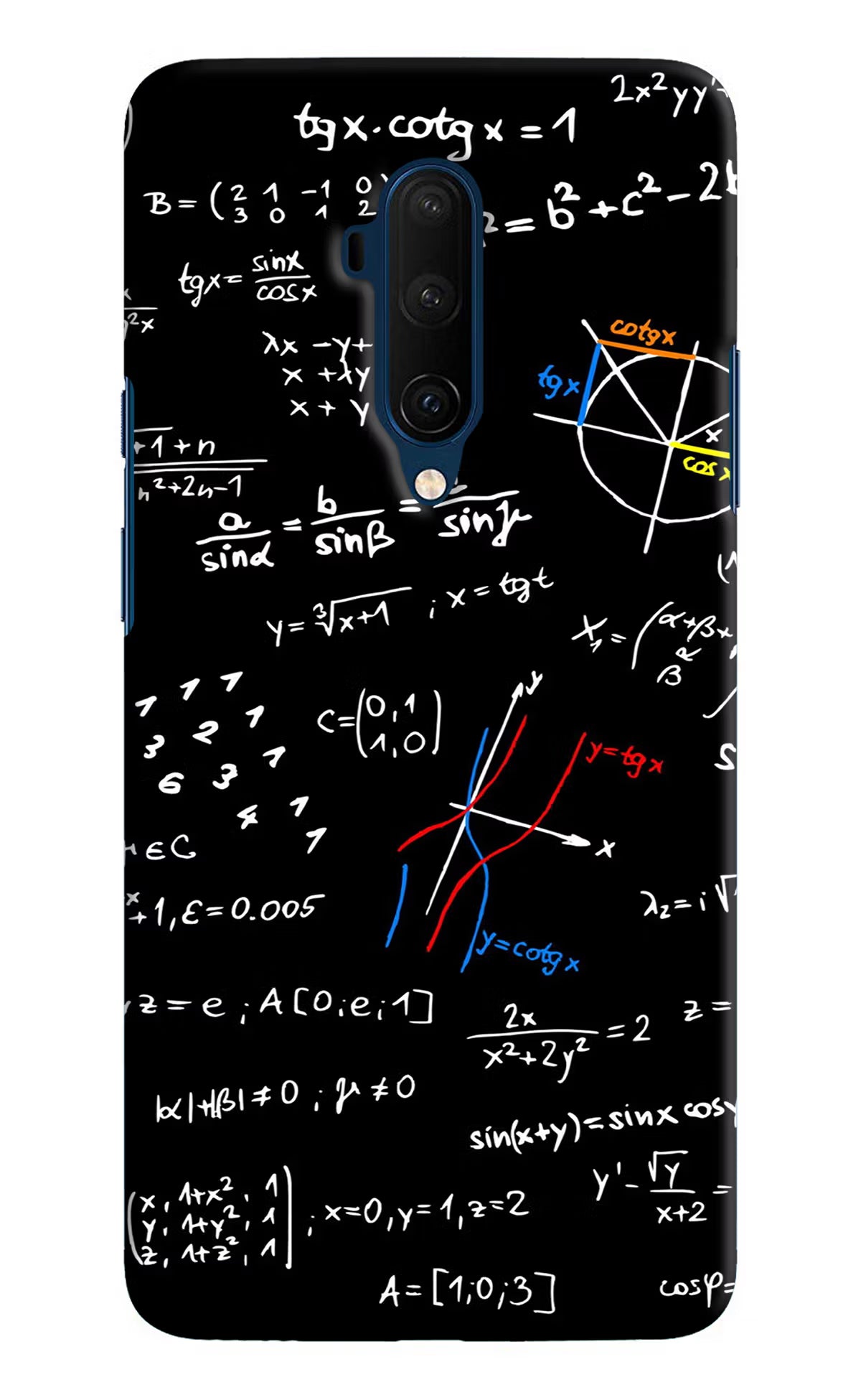 Mathematics Formula Oneplus 7T Pro Hard Case Back Cover by Casekaro