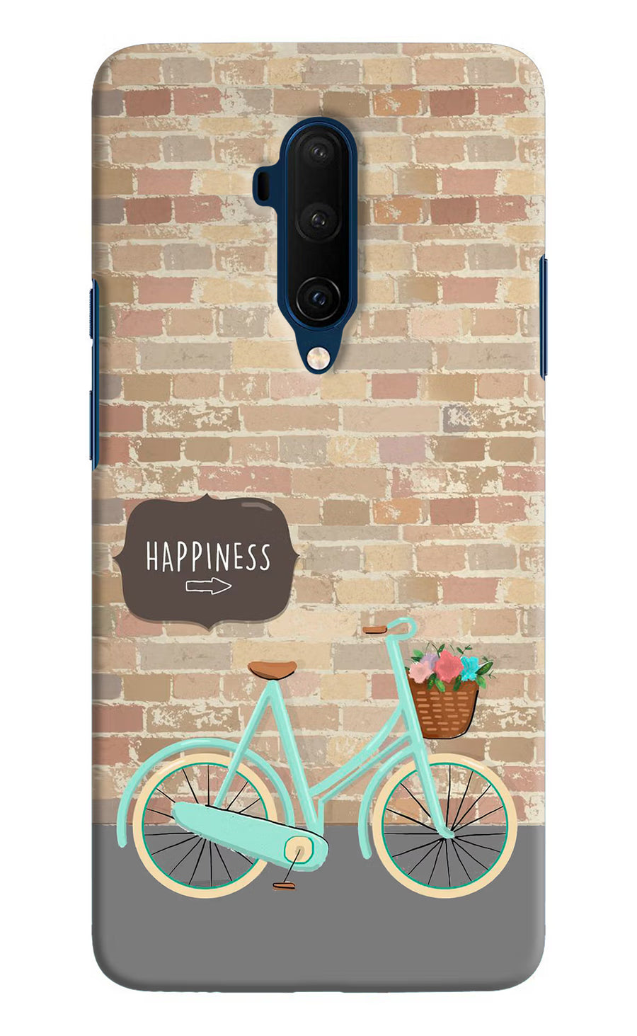Happiness Artwork Oneplus 7T Pro Back Cover, Hard case