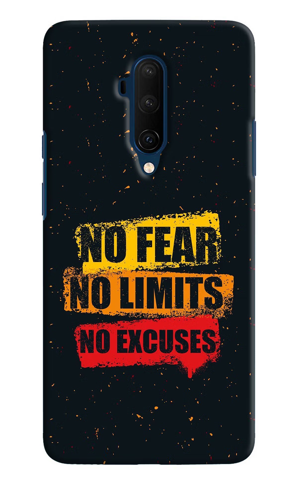 No Fear No Limits No Excuse Oneplus 7T Pro Hard Case Back Cover by Casekaro