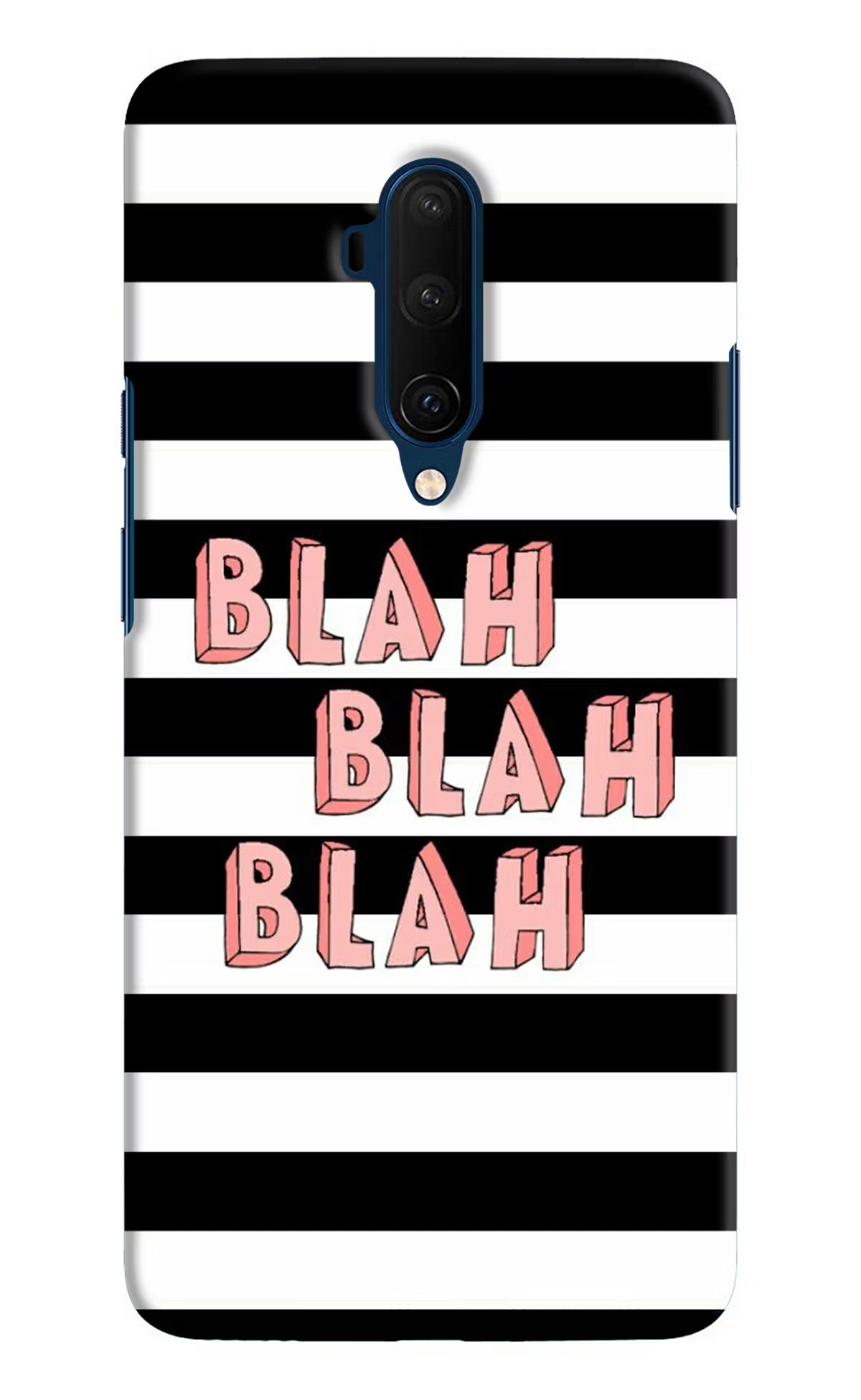 Blah Blah Blah Oneplus 7T Pro Hard Case Back Cover by Casekaro