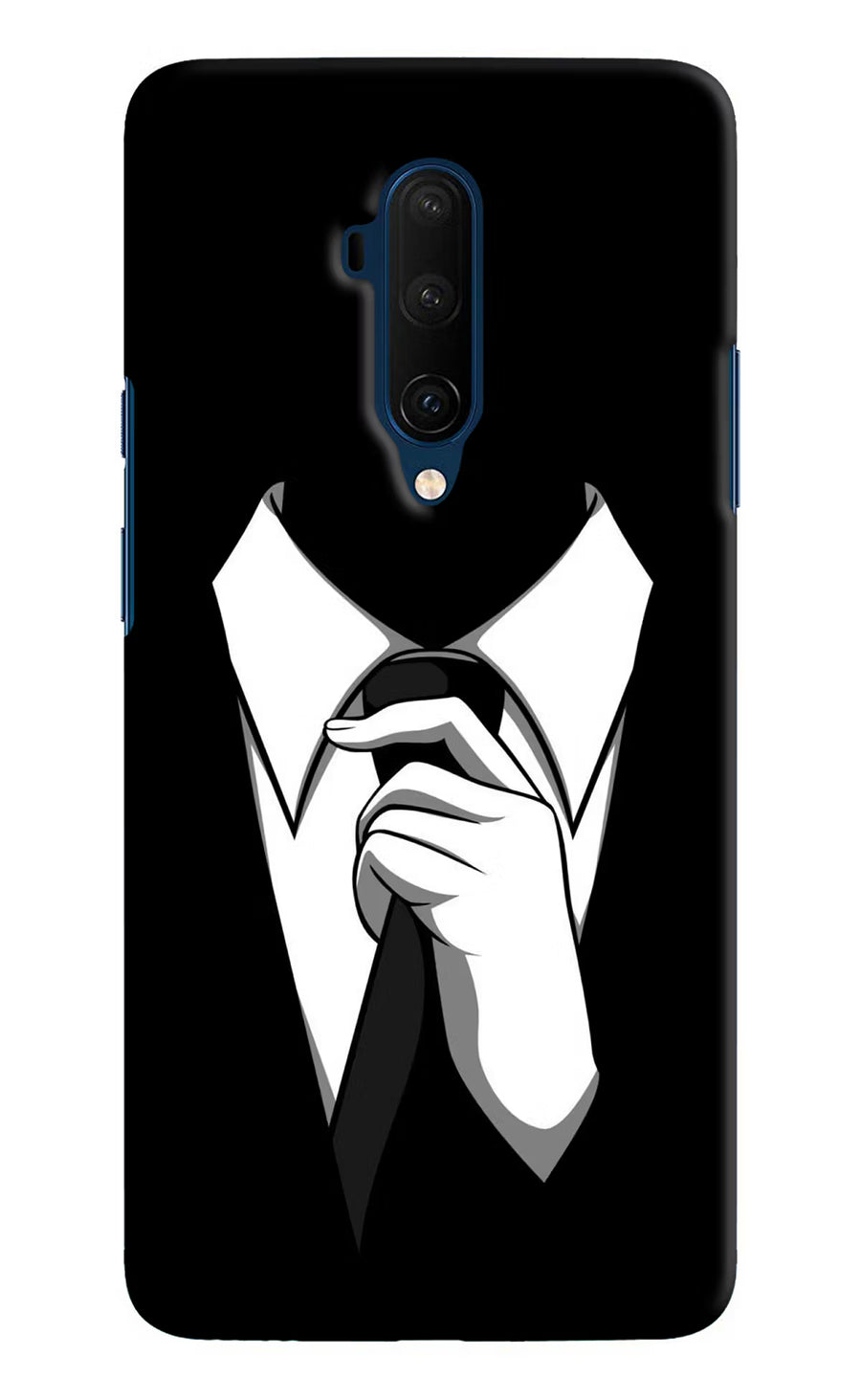 Black Tie Oneplus 7T Pro Back Cover, Hard case