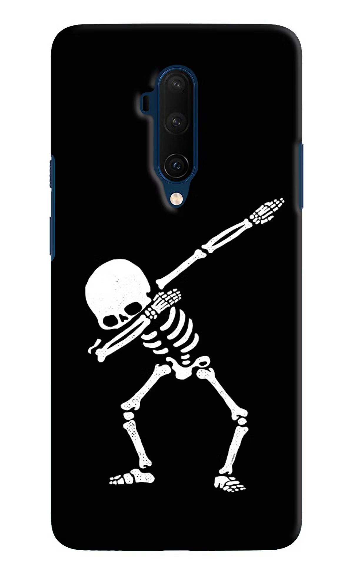 Dabbing Skeleton Art Oneplus 7T Pro Hard Case Back Cover by Casekaro