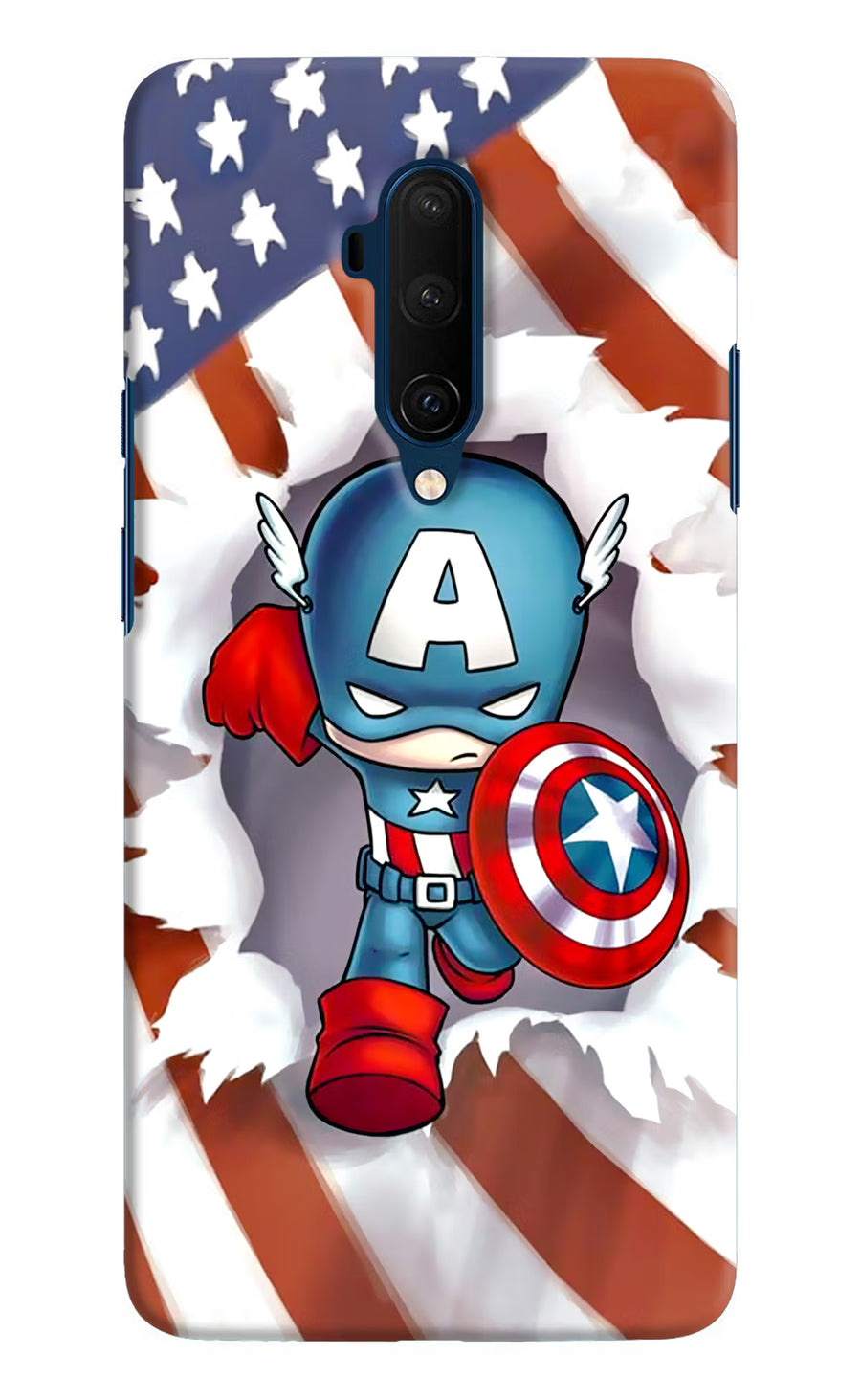 Captain America Oneplus 7T Pro Back Cover, Hard case