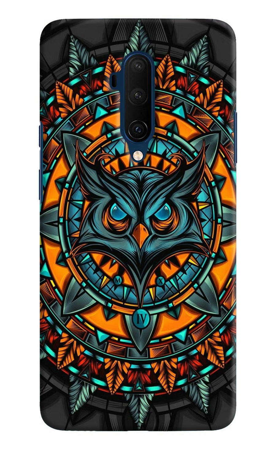 Angry Owl Art Oneplus 7T Pro Back Cover, Hard case