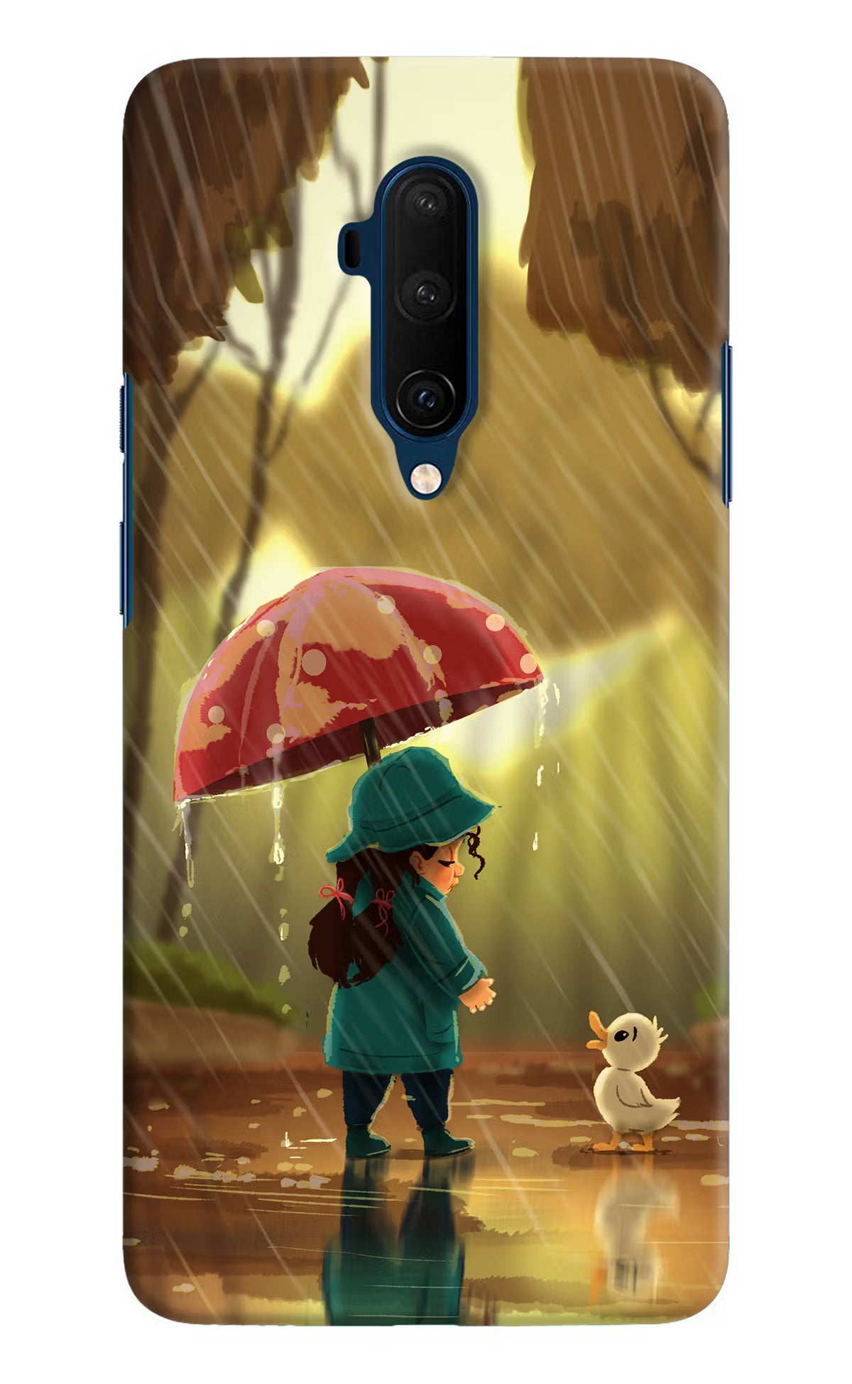 Rainy Day Oneplus 7T Pro Hard Case Back Cover by Casekaro