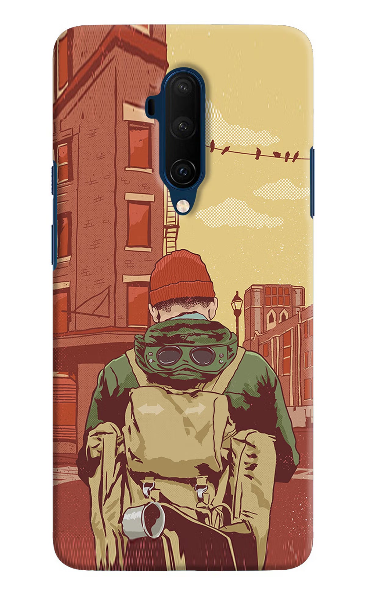 Adventurous Oneplus 7T Pro Hard Case Back Cover by Casekaro