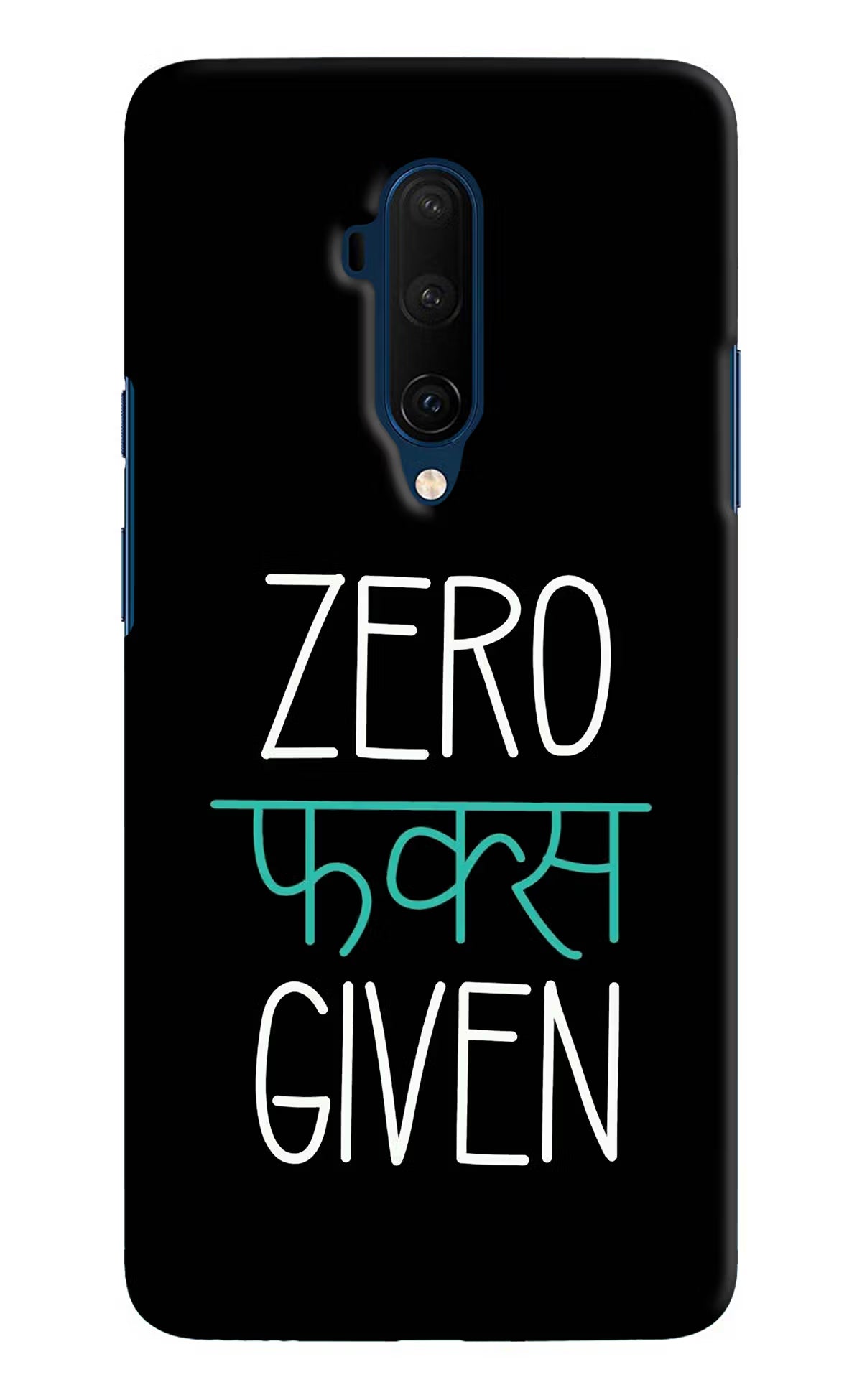 Zero Fucks Given Oneplus 7T Pro Hard Case Back Cover by Casekaro