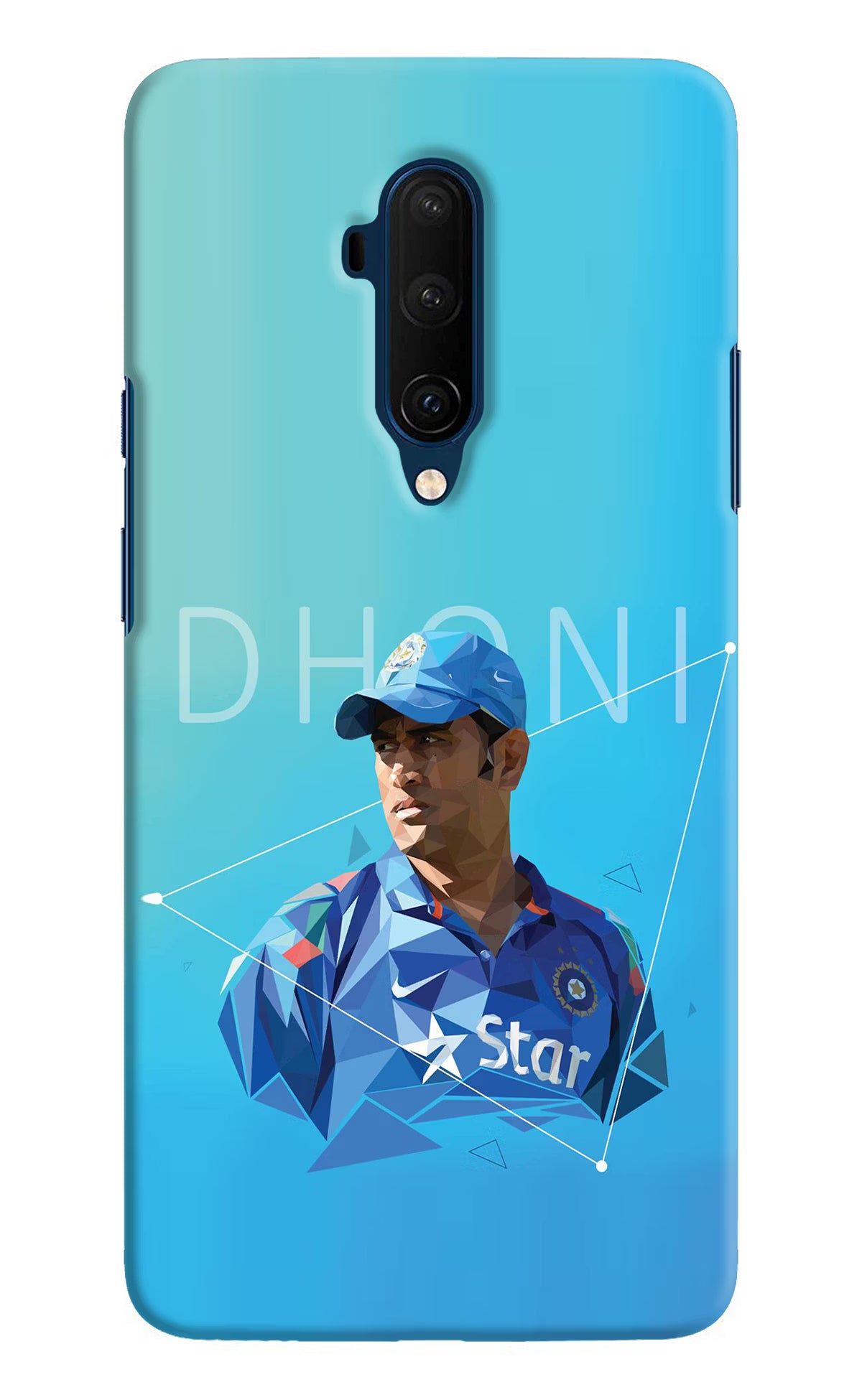 Dhoni Artwork Oneplus 7T Pro Hard Case Back Cover by Casekaro