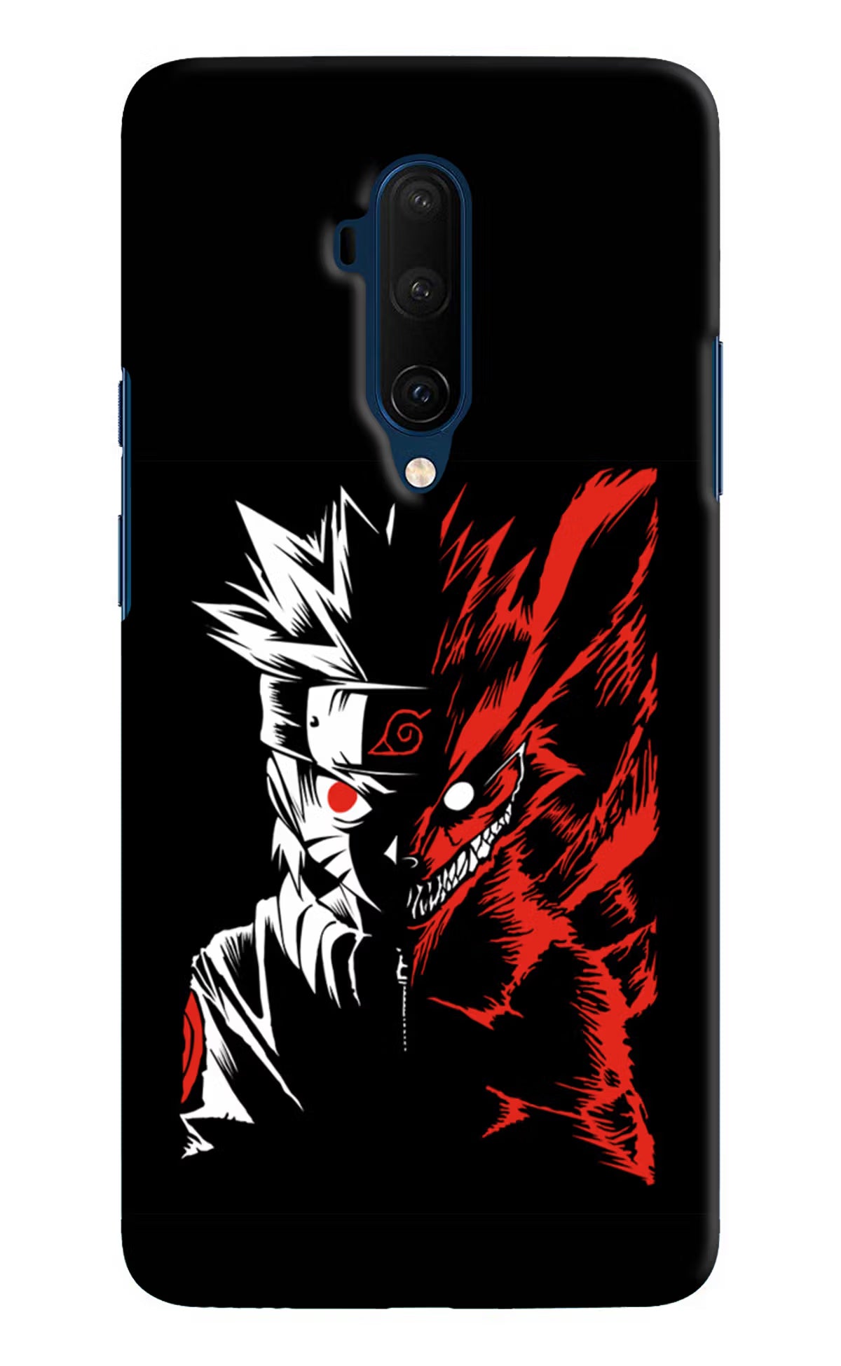 Naruto Two Face Oneplus 7T Pro Hard Case Back Cover by Casekaro