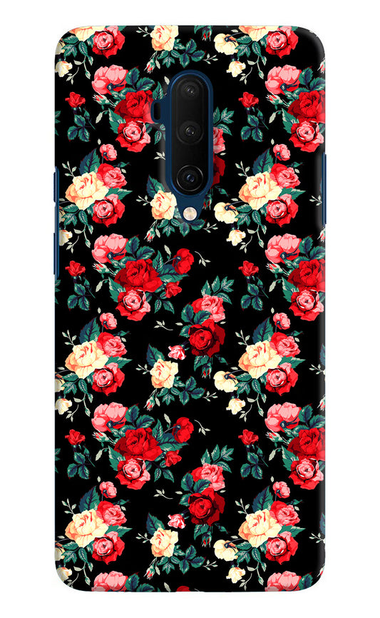 Rose Pattern Oneplus 7T Pro Hard Case Back Cover by Casekaro