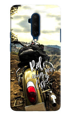 Ride More Worry Less Oneplus 7T Pro Hard Case Back Cover by Casekaro