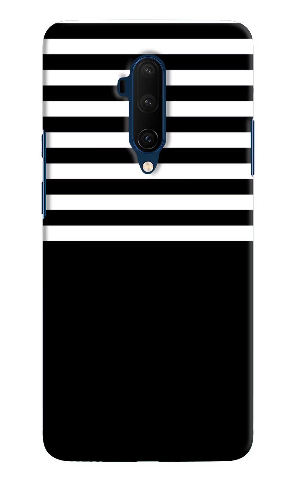 Black and White Print Oneplus 7T Pro Hard Case Back Cover by Casekaro