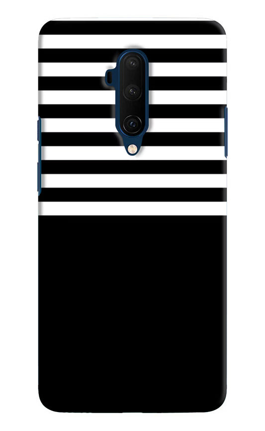 Black and White Print Oneplus 7T Pro Hard Case Back Cover by Casekaro