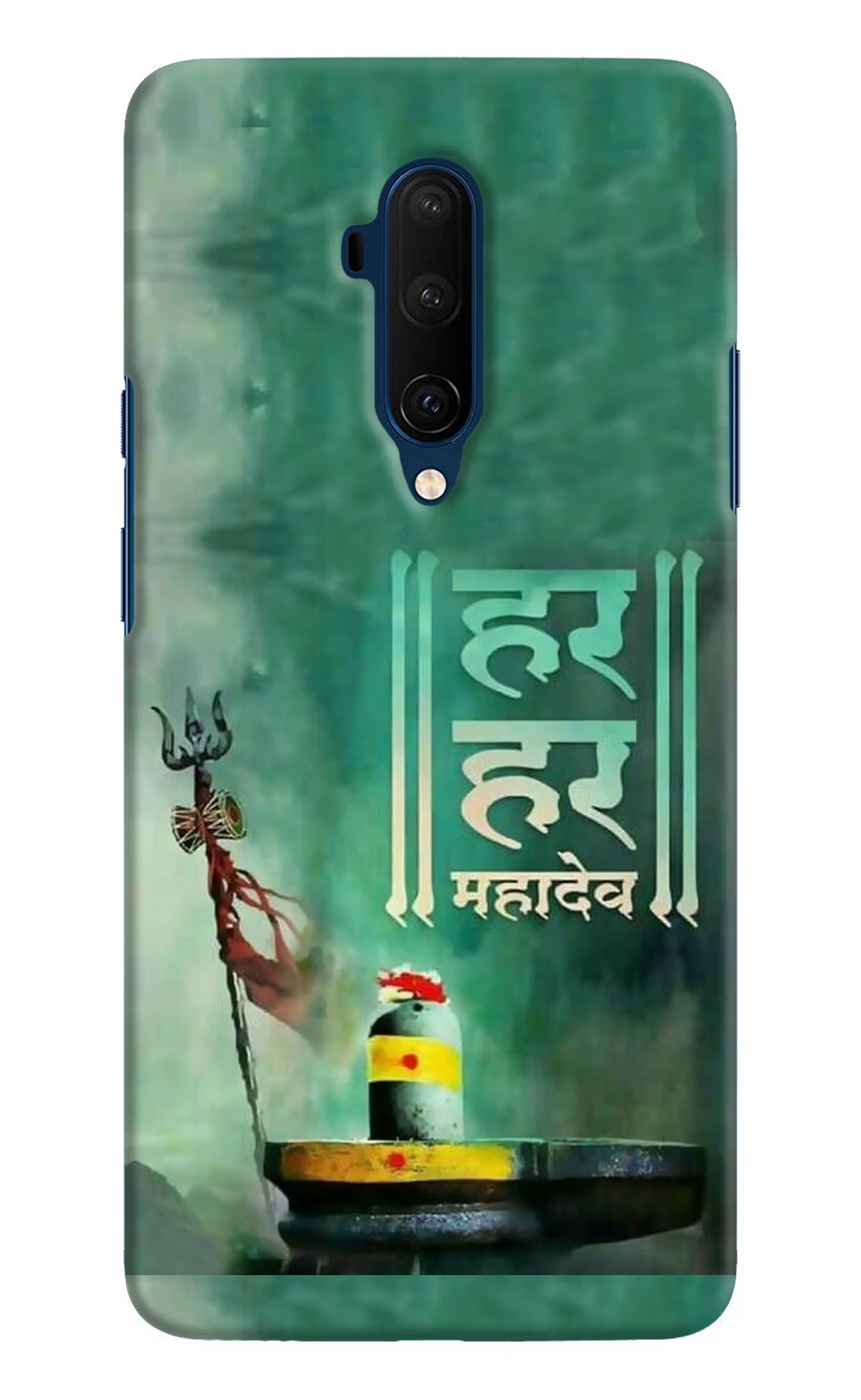 Har Har Mahadev Shivling Oneplus 7T Pro Hard Case Back Cover by Casekaro