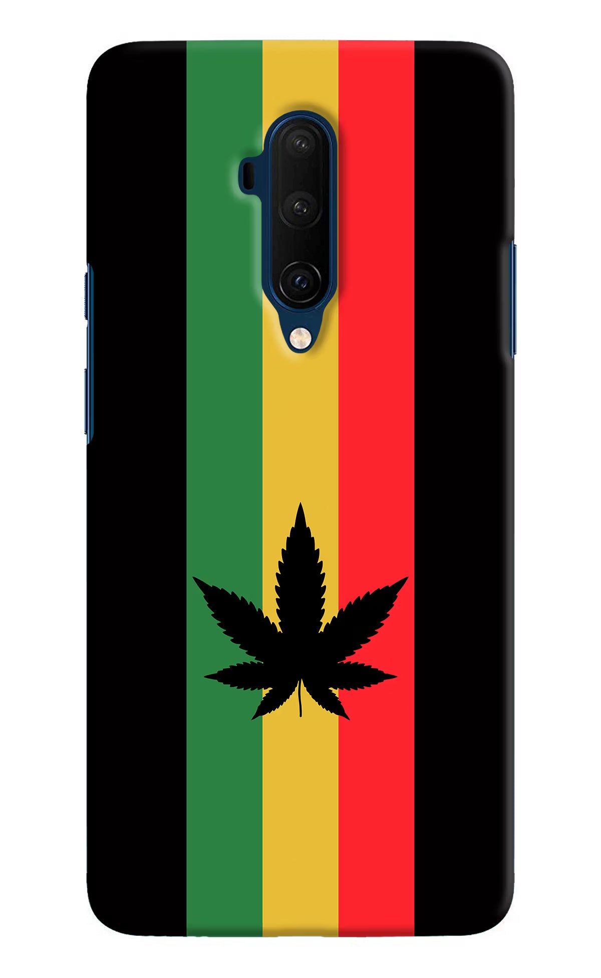 Weed Flag Oneplus 7T Pro Hard Case Back Cover by Casekaro