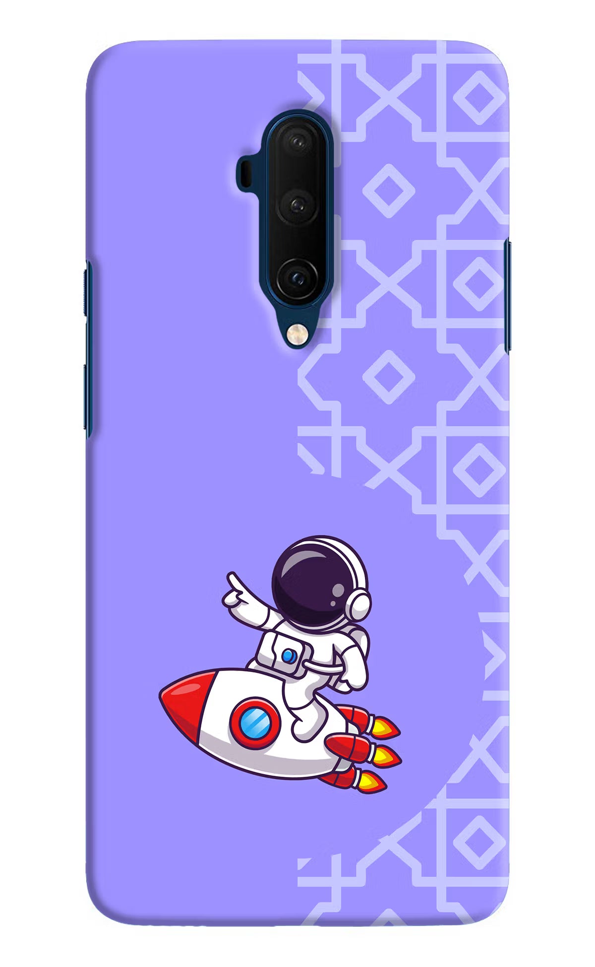 Cute Astronaut Oneplus 7T Pro Hard Case Back Cover by Casekaro