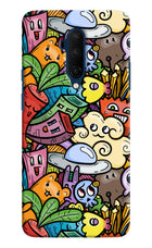 Veggie Doodle Oneplus 7T Pro Hard Case Back Cover by Casekaro