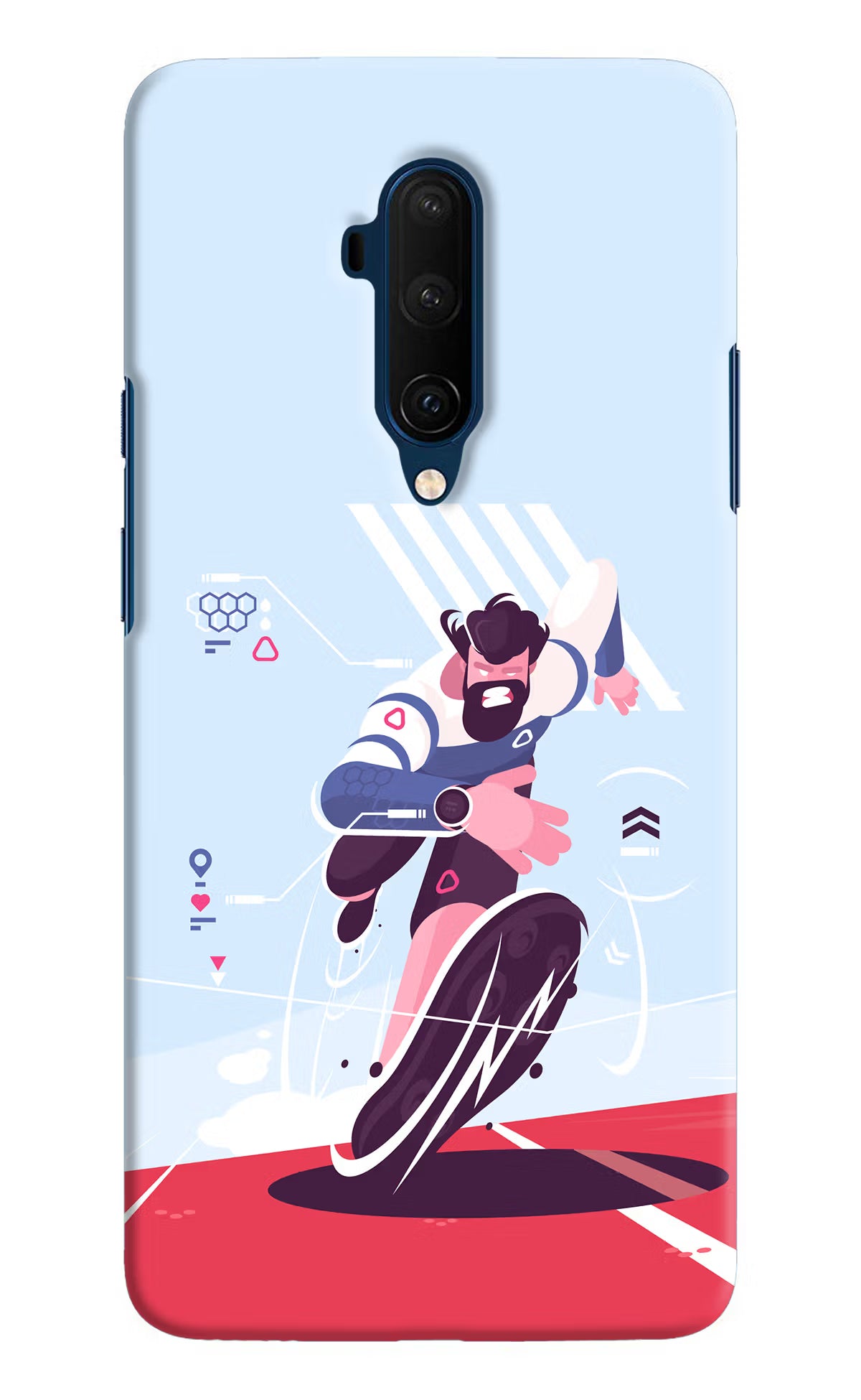 Run Pro Oneplus 7T Pro Hard Case Back Cover by Casekaro