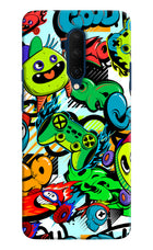 Game Doodle Oneplus 7T Pro Hard Case Back Cover by Casekaro