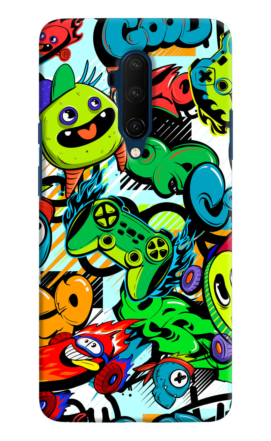 Game Doodle Oneplus 7T Pro Back Cover, Hard case