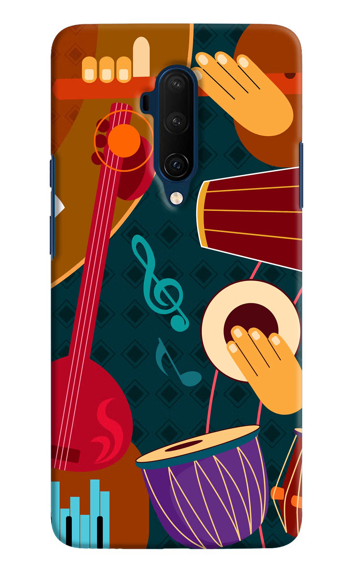 Music Instrument Oneplus 7T Pro Hard Case Back Cover by Casekaro