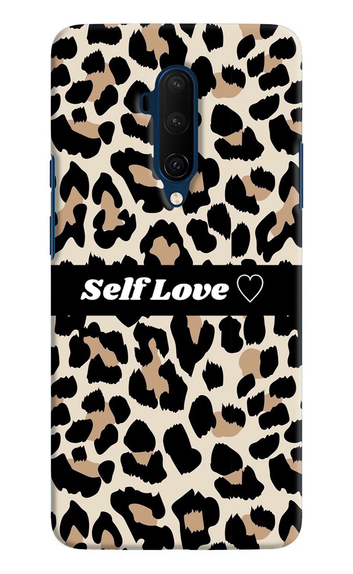 Leopard Print Self Love Oneplus 7T Pro Back Cover