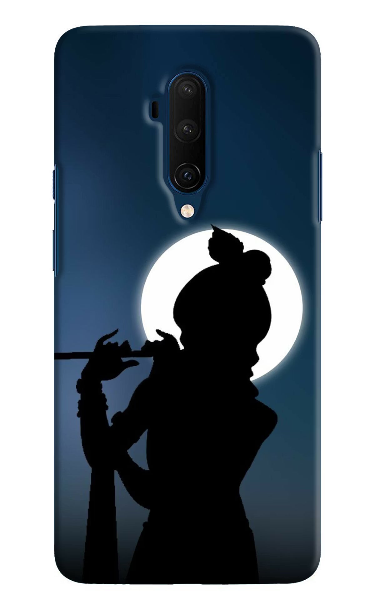 Shri Krishna Silhouette Oneplus 7T Pro Hard Case Back Cover by Casekaro