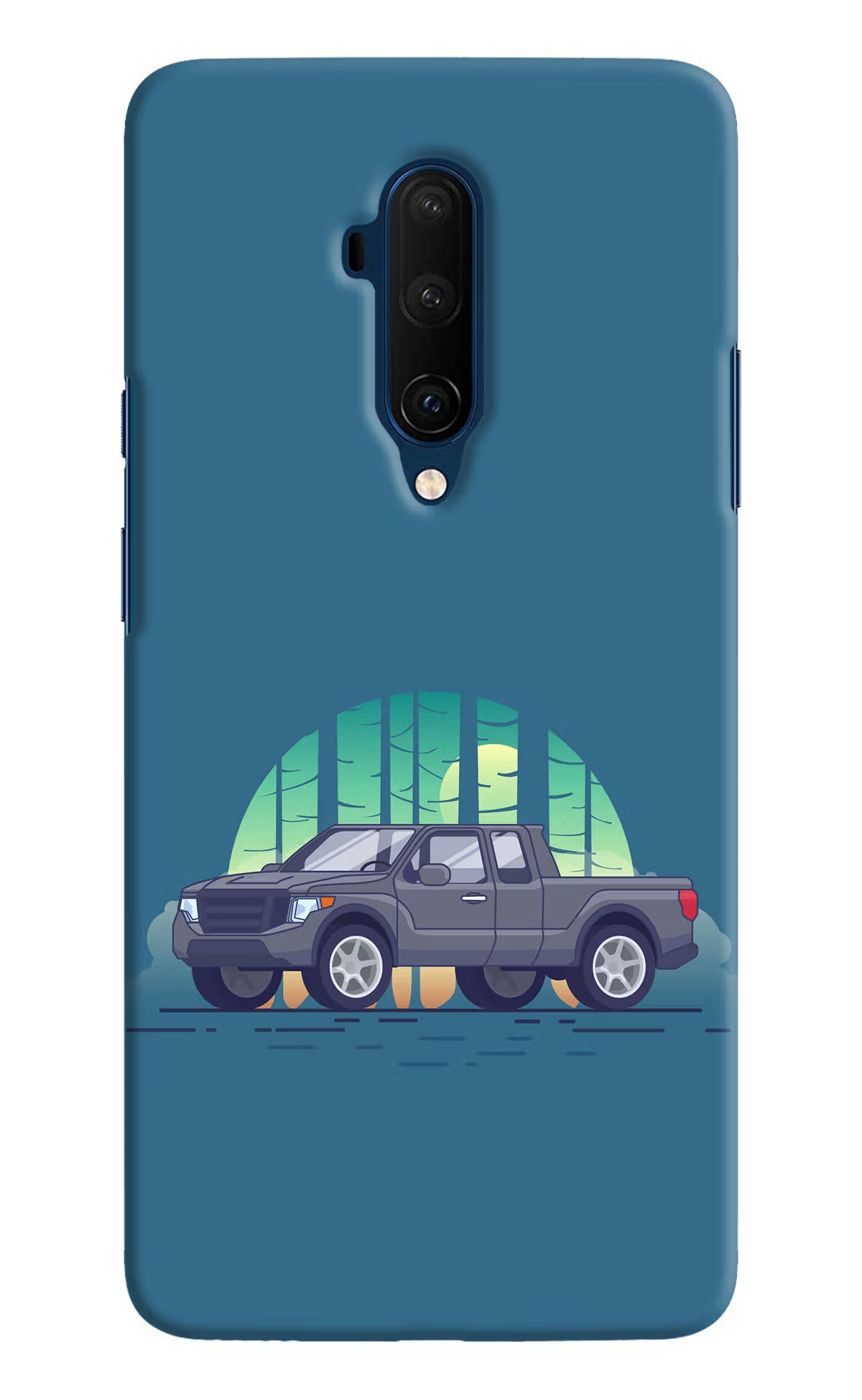 Retro Garage Vibe Oneplus 7T Pro Hard Case Back Cover by Casekaro