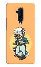 Undead Biker Oneplus 7T Pro Hard Case Back Cover by Casekaro