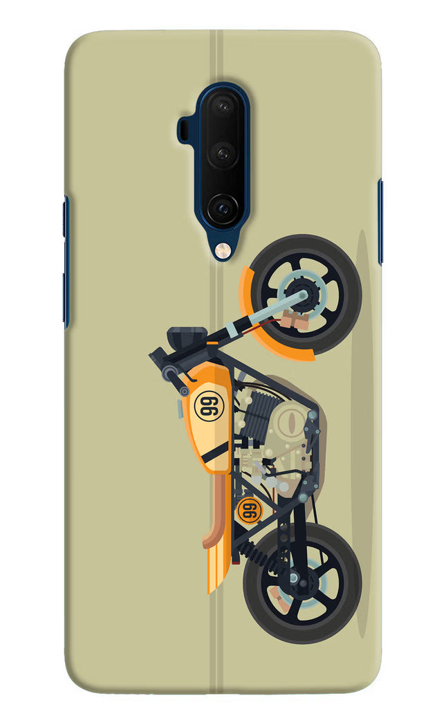 Vertical Speedster Oneplus 7T Pro Hard Case Back Cover by Casekaro