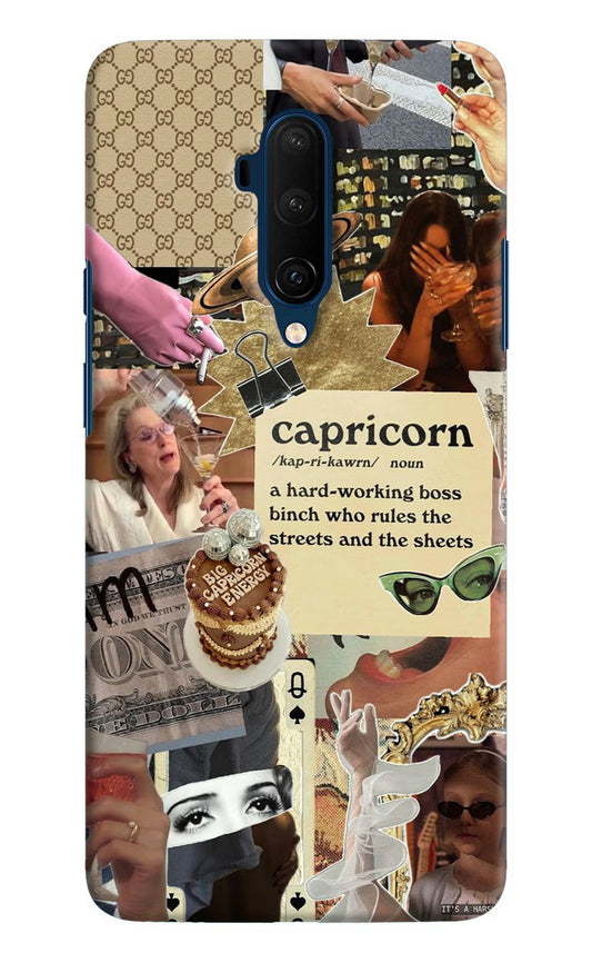 Capricorn Zodiac Oneplus 7T Pro Hard Case Back Cover by Casekaro