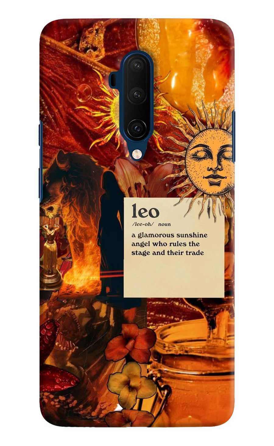 Leo Zodiac Oneplus 7T Pro Back Cover, Hard case