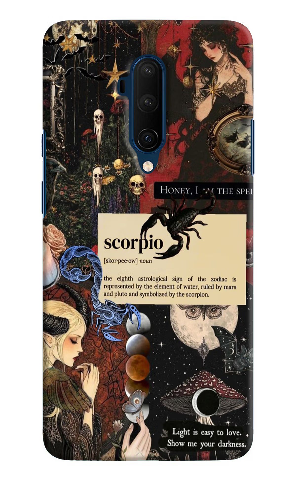 Scorpio Zodiac Oneplus 7T Pro Hard Case Back Cover by Casekaro